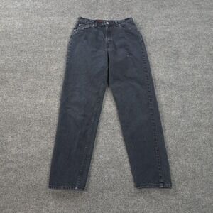 Vintage Levis SilverTab Jeans Womens 11/12 Black 664 Loose Tapered Denim 90s USA